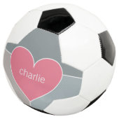 Heart Pattern aangepast monogram voetbal (Drie kwart)