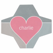 Heart Pattern aangepast monogram voetbal (Enkel)