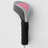 Heart Pattern aangepaste monogram putter cover (Schuin)