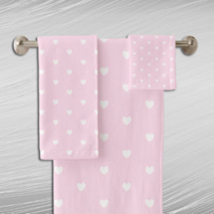 Heart Pattern Bad Handdoek
