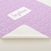 Heart Pattern Blanket - Kies uw kleur! Sherpa Deken (3/4)