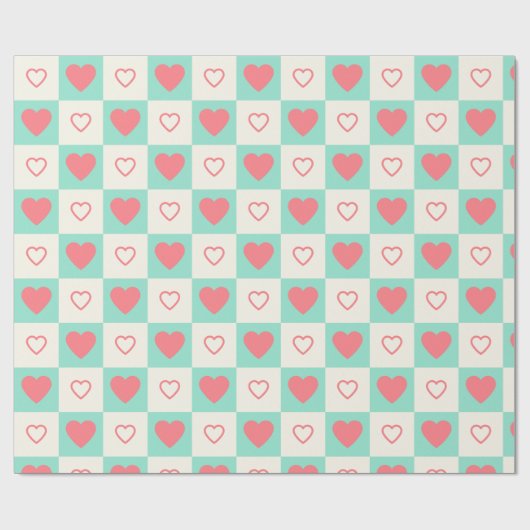 Heart Pattern Cadeaupapier (Vlak)