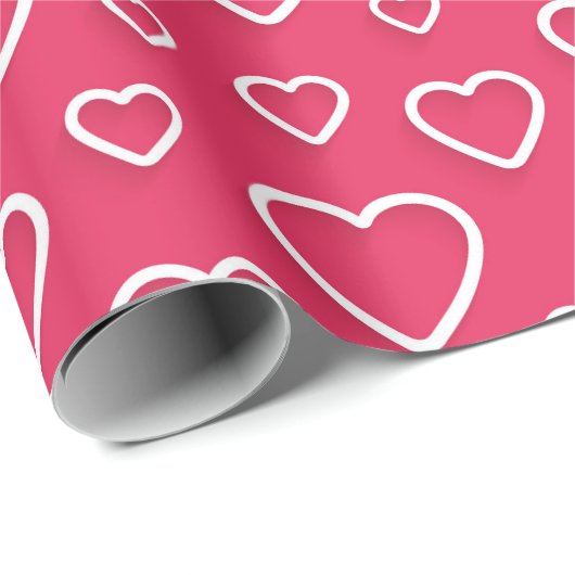 Heart Pattern Cadeaupapier (Rol Hoek)