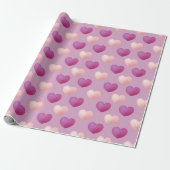 Heart Pattern Cadeaupapier (Uitgerold)