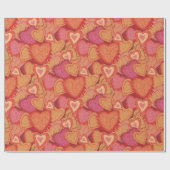 Heart Pattern Cadeaupapier (Vlak)