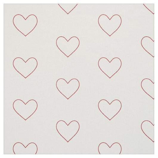 Heart Pattern Fabric Stof (Swatch)