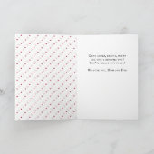 Heart Pattern Gefeliciteerd Afstuderen Foto Kaart (Binnen)