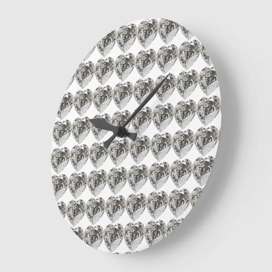 Heart Pattern Grote Klok (Hoek)