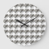 Heart Pattern Grote Klok (Voorkant)