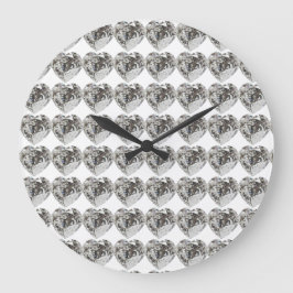 Heart Pattern Grote Klok