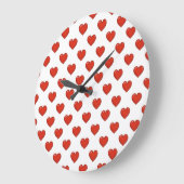 Heart Pattern Grote Klok (Hoek)