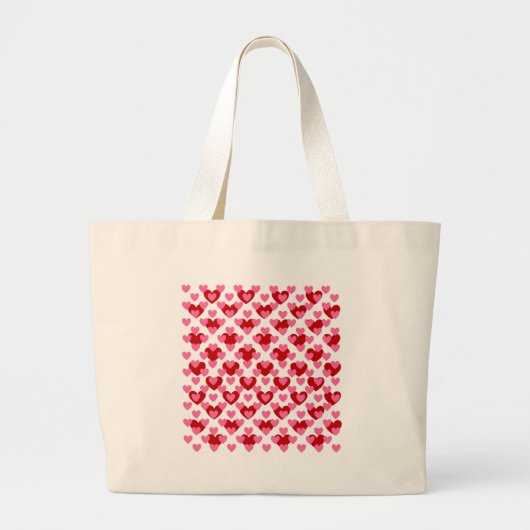 Heart Pattern Grote Tote Bag (Voorkant)