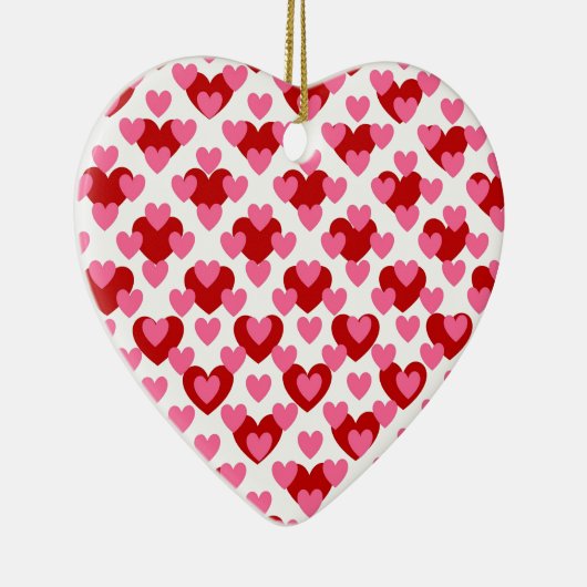 Heart Pattern Keramisch Ornament (Rechts)