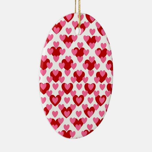 Heart Pattern Keramisch Ornament (Rechts)