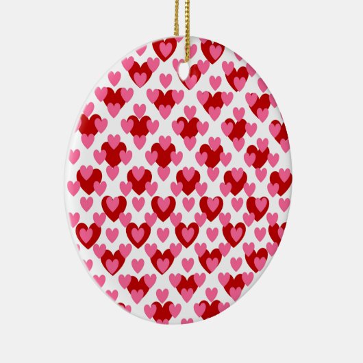 Heart Pattern Keramisch Ornament (Rechts)