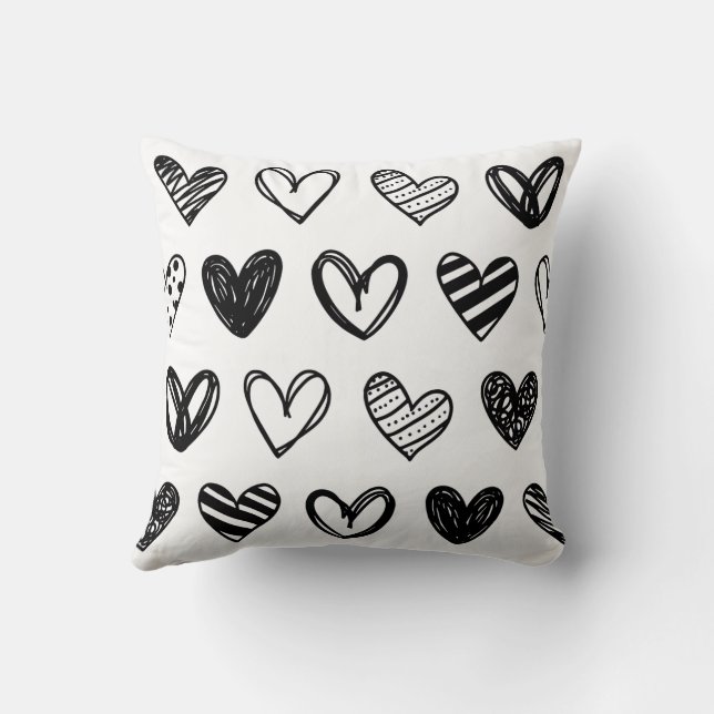 Heart Pattern Kussen (Achterkant)