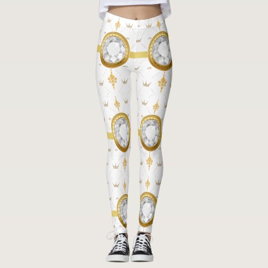 HEART PATTERN LEGGINGS (Voorkant)