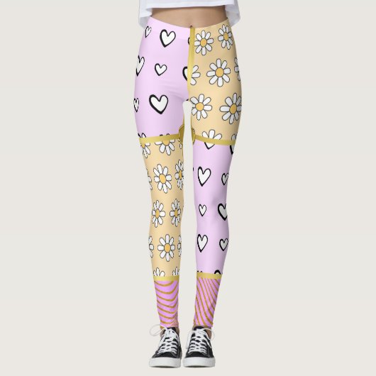 HEART PATTERN LEGGINGS (Voorkant)
