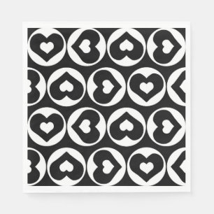 Heart Pattern Love Graphic Bold Servet
