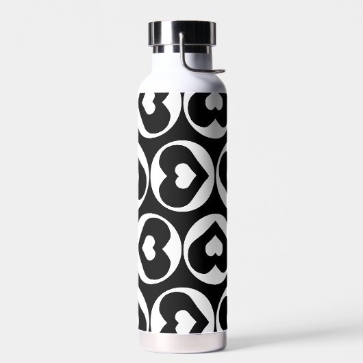 Heart Pattern Love Graphic Bold Waterfles (Links)