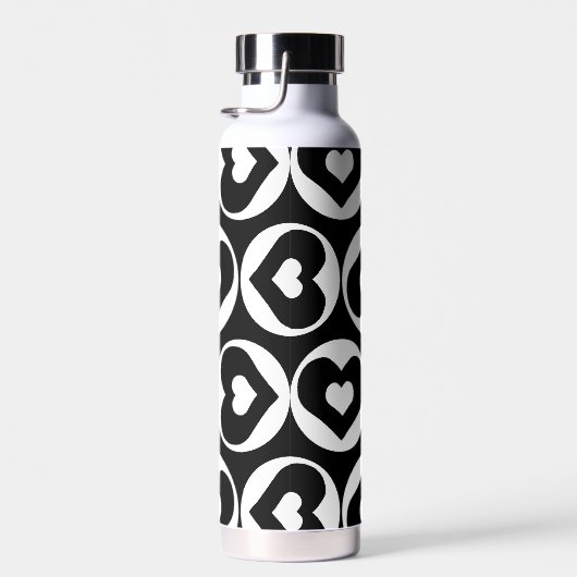 Heart Pattern Love Graphic Bold Waterfles (Rechts)