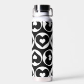 Heart Pattern Love Graphic Bold Waterfles (Achterkant)