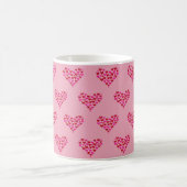 Heart Pattern Love Roze Grafisch Koffiemok (Center)