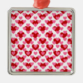 Heart Pattern Metalen Ornament (Voorkant)