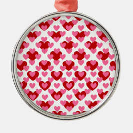 Heart Pattern Metalen Ornament