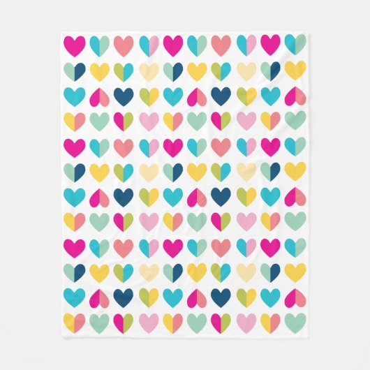 HEART PATTERN moderne geometrische vormen van de Fleece Deken (Voorkant)