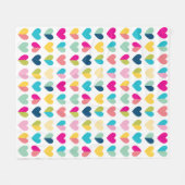 HEART PATTERN  moderne geometrische vormen van de  Fleece Deken (Voorkant (Horizontaal))