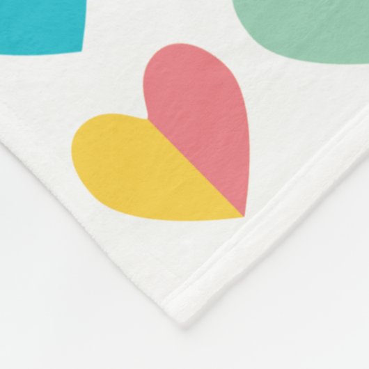HEART PATTERN  moderne geometrische vormen van de  Fleece Deken (Hoek)