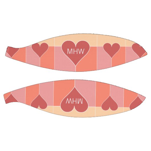 Heart Pattern monogram basketbal (Panelen)