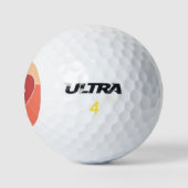 Heart Pattern monogram golfballen (Logo)