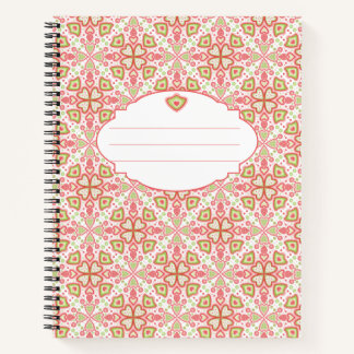 Heart Pattern Notebook – Customize Interior Pages Notitieboek