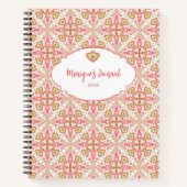Heart Pattern Notebook – Customize Interior Pages Notitieboek (Voorkant)