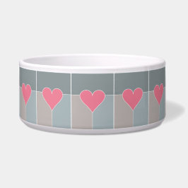 Heart Pattern pet bowls Voerbakje
