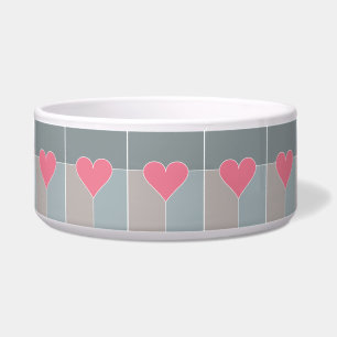 Heart Pattern pet bowls Voerbakje
