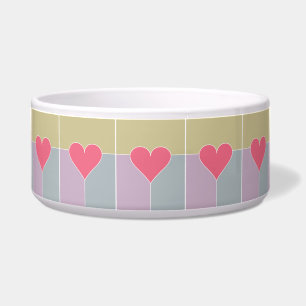 Heart Pattern pet bowls Voerbakje