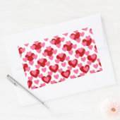 Heart Pattern Rechthoekige Sticker (Envelop)