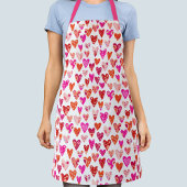 Heart Pattern Red Pink Modern Schort