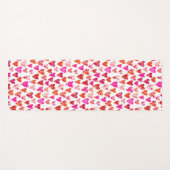 Heart Pattern Red Pink Modern Yogamat (Voorkant (horizontaal))