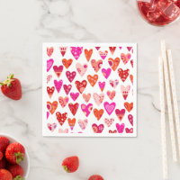Heart Pattern Red Roze