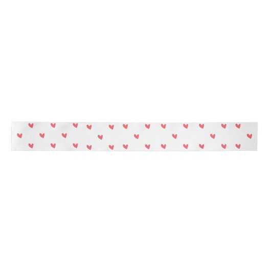 Heart Pattern Satijnen Lint (Voorkant)