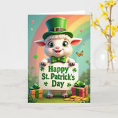 Heart Pattern St Patricks Day Card Kaart (Gele Bloem)