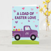 Heart Pattern Truck Card Kaart (Gele Bloem)