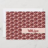 Heart Pattern Wenskaart Feestdagenkaart (Voorkant)