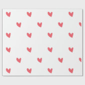 Heart Pattern Wrapping Paper Cadeaupapier (Vlak)