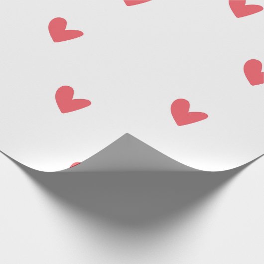 Heart Pattern Wrapping Paper Cadeaupapier (Hoek)