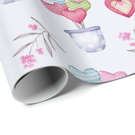 Heart Pattern Wrapping Paper Cadeaupapier (Rol Hoek)